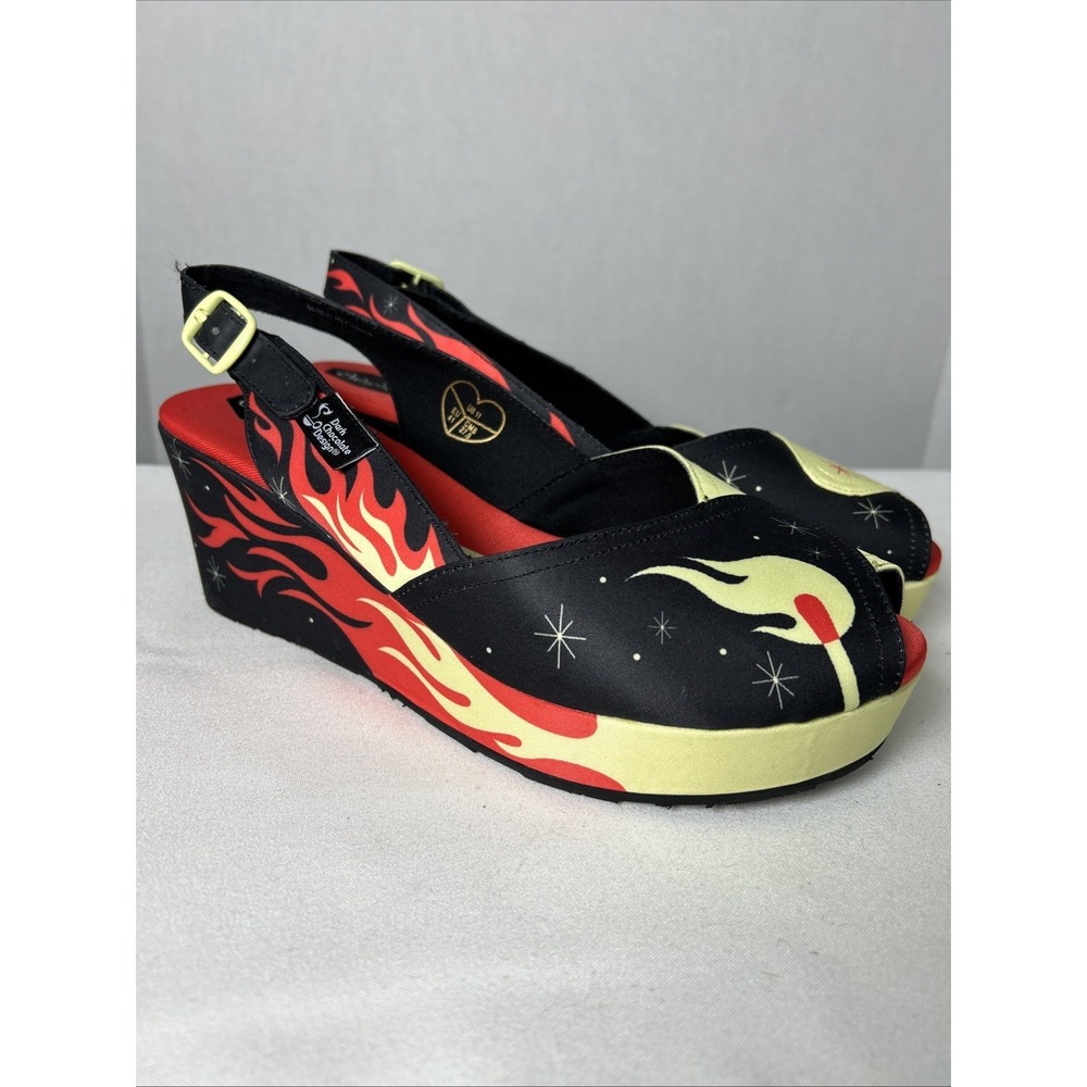 Hot Chocolate Design Chocolaticas Women 11 She's On Fire Flame Platform Shoe 298